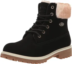 Lugz Women's Convoy Faux Fur Lace Up Boots Fashion