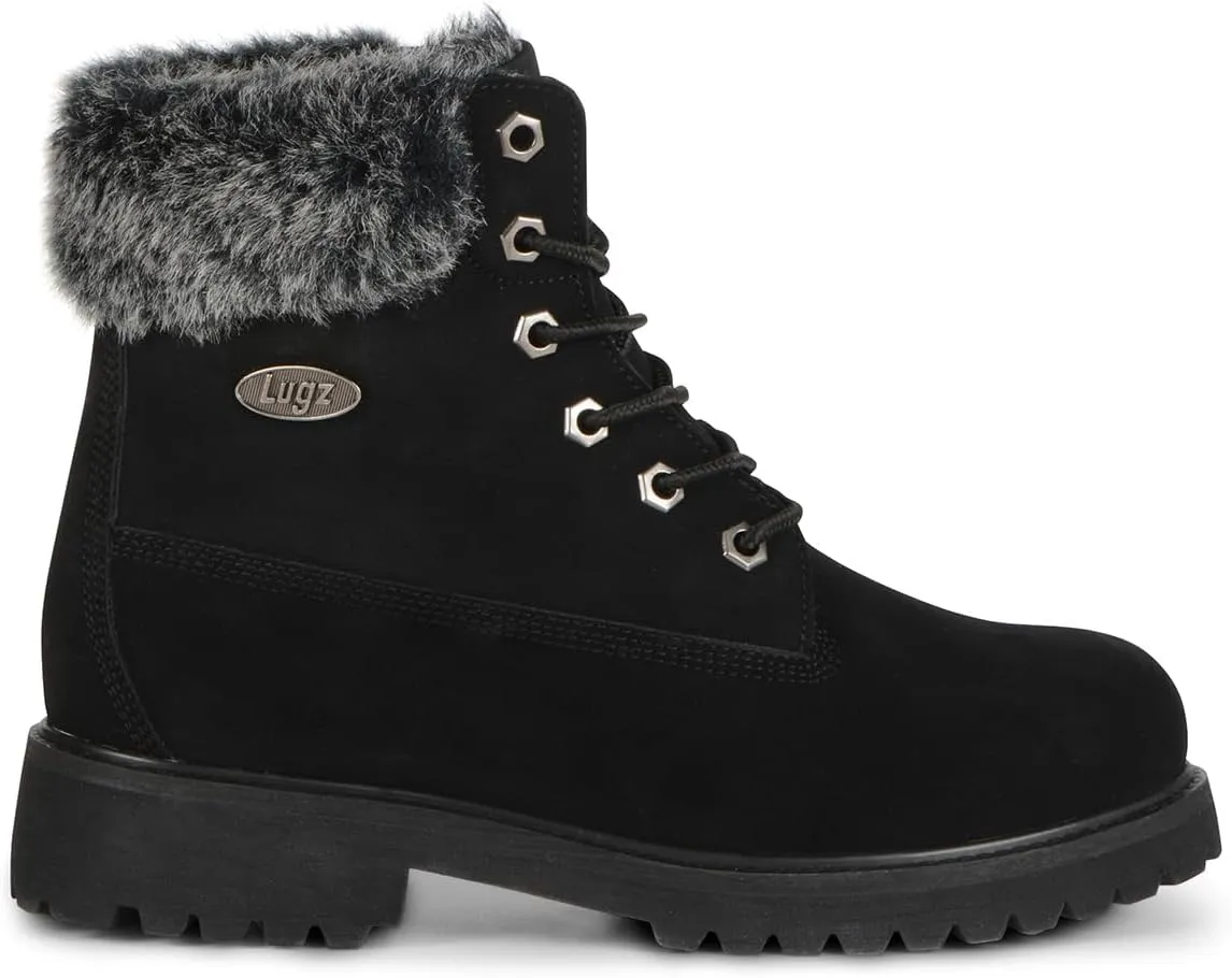 Lugz Women's Convoy Faux Fur Lace Up Boots Fashion