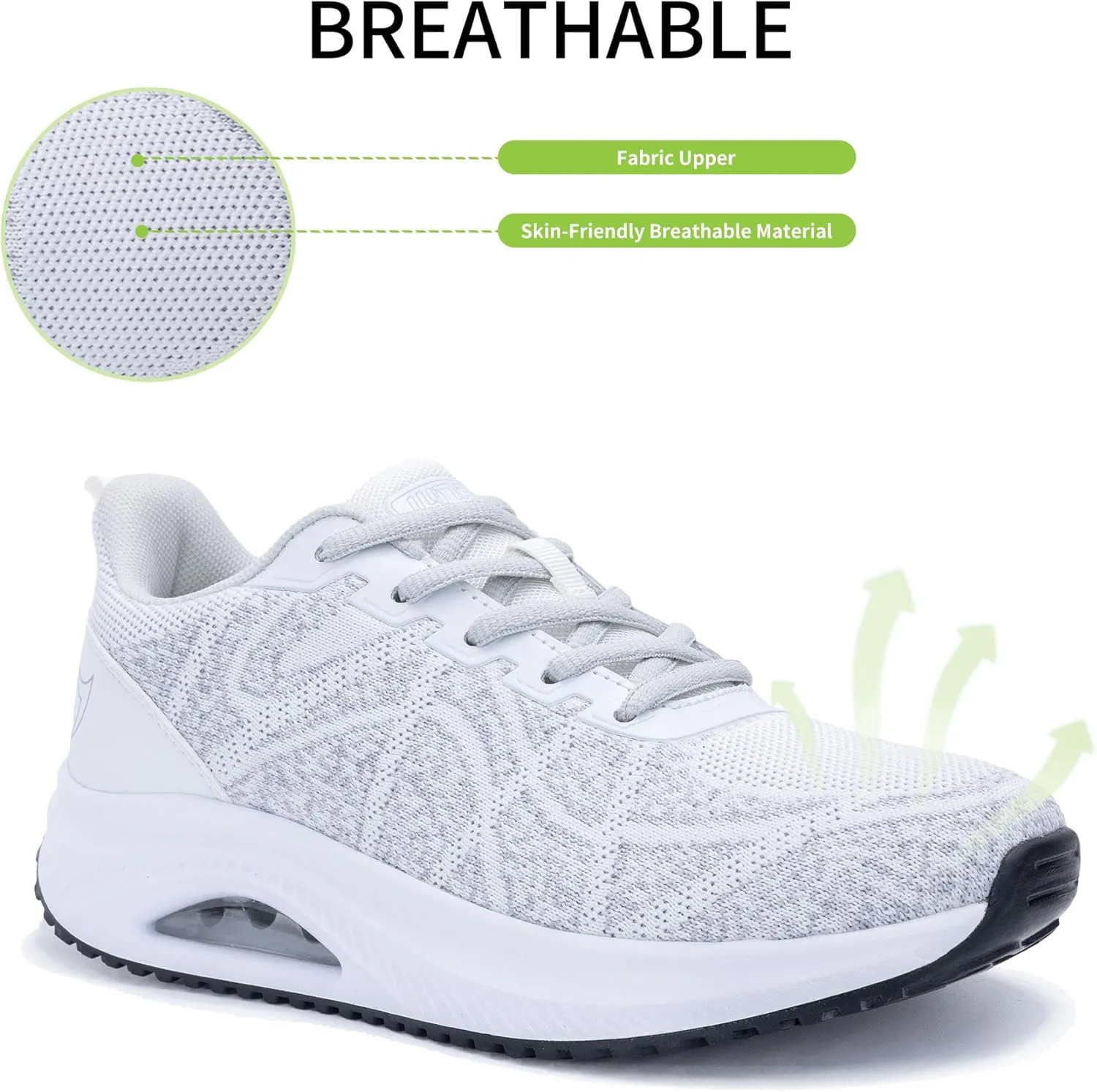 MAFEKE Womens Walking Shoes with Arch Support, Air Tennis Orthotic Fashion Sneakers for Plantar Fasciitis Pain Relief Size 5.5-11