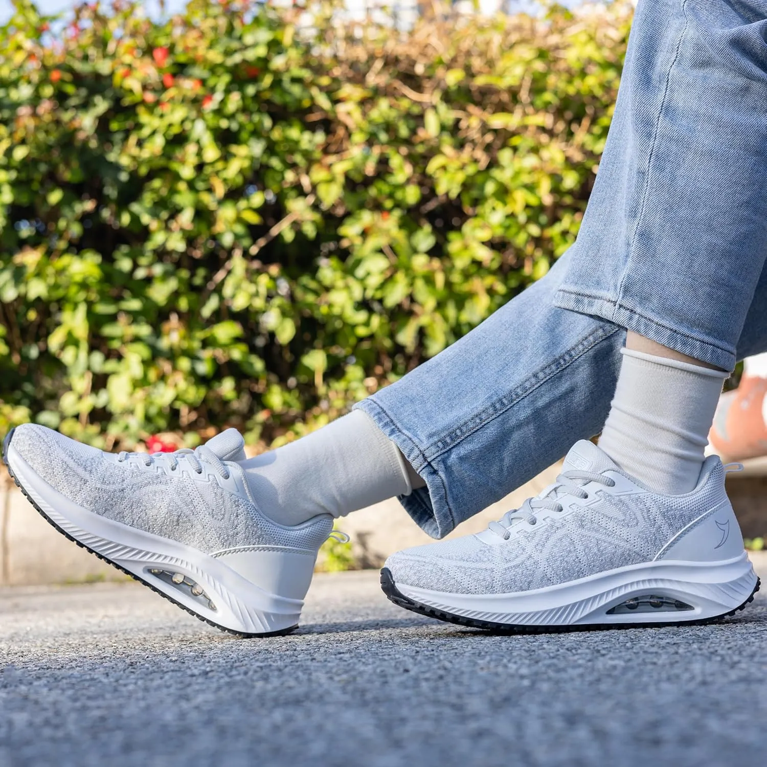 MAFEKE Womens Walking Shoes with Arch Support, Air Tennis Orthotic Fashion Sneakers for Plantar Fasciitis Pain Relief Size 5.5-11