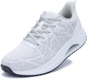 MAFEKE Womens Walking Shoes with Arch Support, Air Tennis Orthotic Fashion Sneakers for Plantar Fasciitis Pain Relief Size 5.5-11