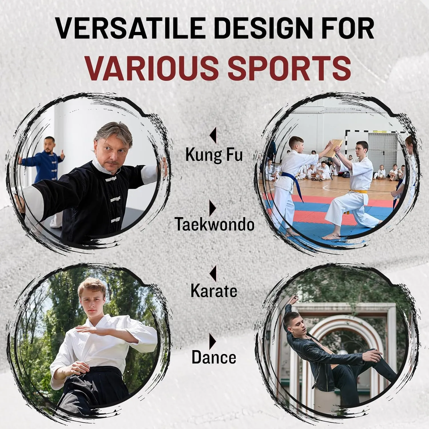 Martial Arts Shoes | Lightweight Breathable Sneakers with Non-Slip Rubber Sole, Toe Protection, Herbal Infused Insole for Men/Women - Kung Fu, Taekwondo, Karate Training & Daily Wear