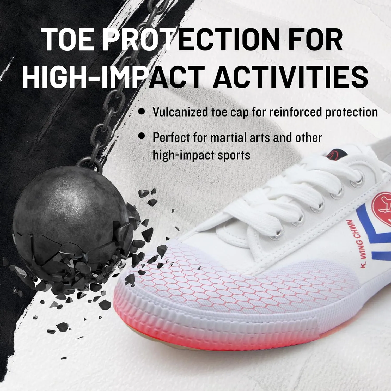 Martial Arts Shoes | Lightweight Breathable Sneakers with Non-Slip Rubber Sole, Toe Protection, Herbal Infused Insole for Men/Women - Kung Fu, Taekwondo, Karate Training & Daily Wear