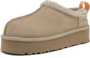 Mel&Syd Slippers for Womens 100% Australian Sheepskin - Real Shearling Fur Wool Womens's Slippers - Upgrated Memory Foam Slippers - No Slip Winter Snow Scuff Slippers Footwear Indoor Outdoor