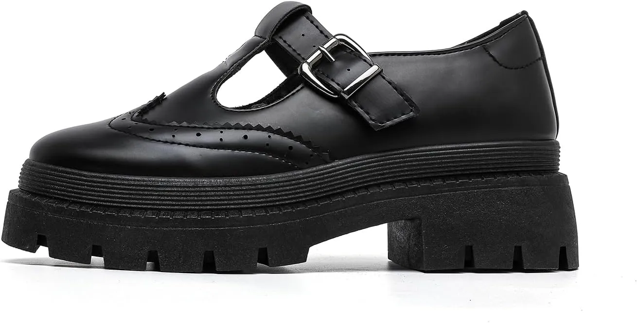 MEMON Mary Jane Shoes Women Oxford Shoes,Casual Dress Shoes,Cute Breathable Dressy Cosplay Party School Work Shoes