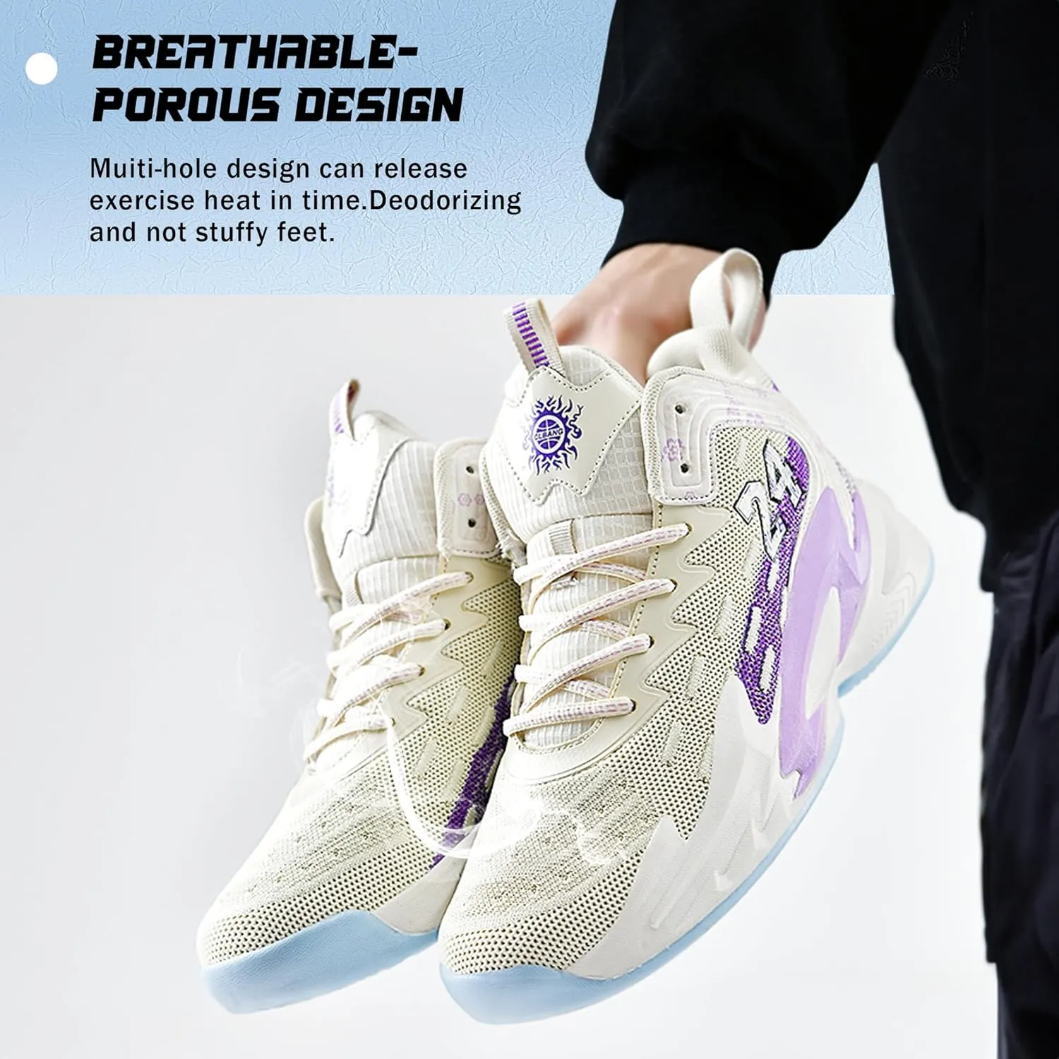 Men Basketball Shose Breathable Men Non Slip Outdoor Fashion Sneakers