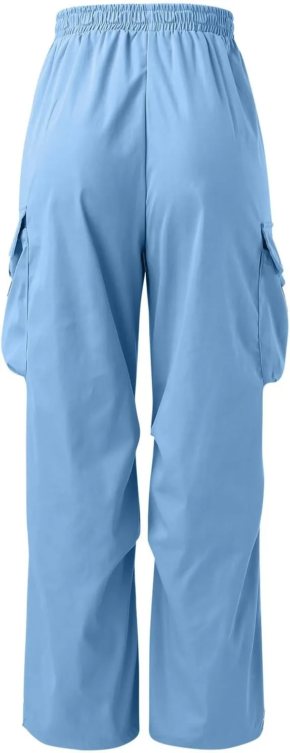 Men Cargo Combat Work Pant Yoga Jogger Summer Soft Sweat Pants Loose Open Hem Elastic Waist Lounge Pants