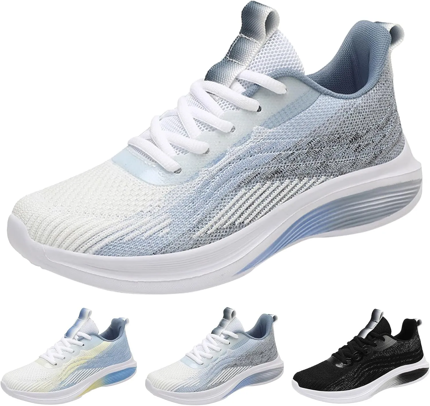 Men Casual Shoes New Pattern Color Matching Couple Style Lightweight and Non Slip Lace Up Men's Casual Shoes Leather