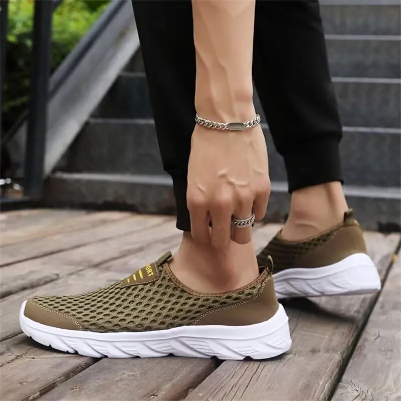 Men Non Slip Lightweight Walking Sneakers for Summer Sport Travel Aqua