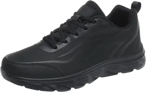Men Walking Shoes Wide Hiking Shoes Waterproof Outdoor Work Shoes Trails Sneakers Casual Comfortable Trekking Shoes