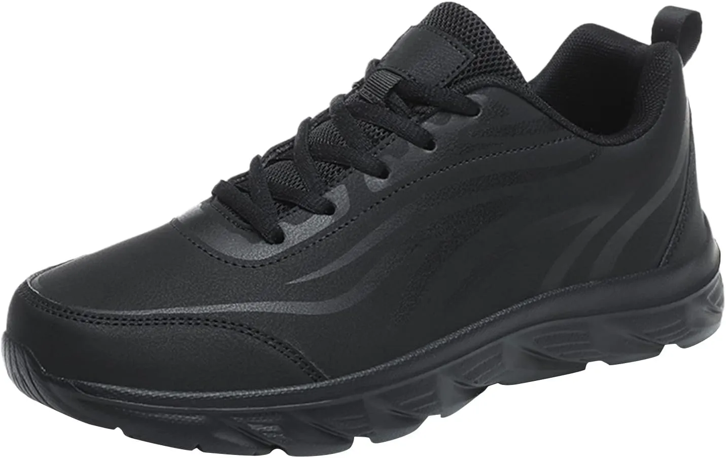 Men Walking Shoes Wide Hiking Shoes Waterproof Outdoor Work Shoes Trails Sneakers Casual Comfortable Trekking Shoes