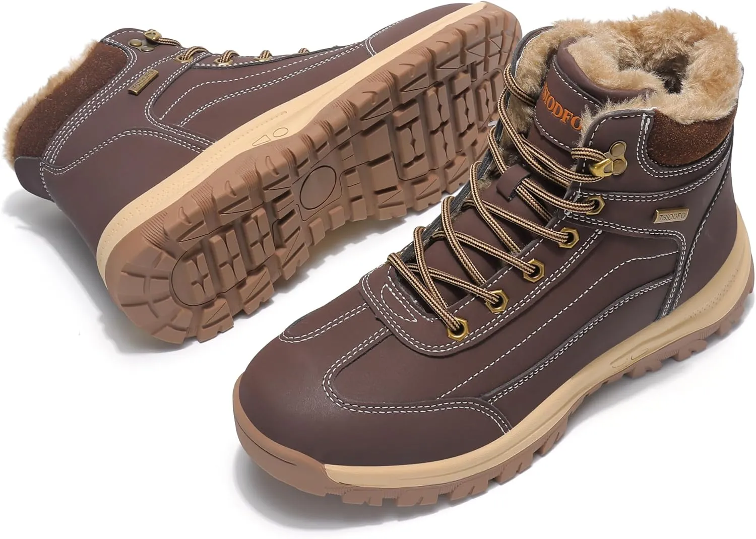 Men Winter Outdoor Hiking Waterproof Snow Boots