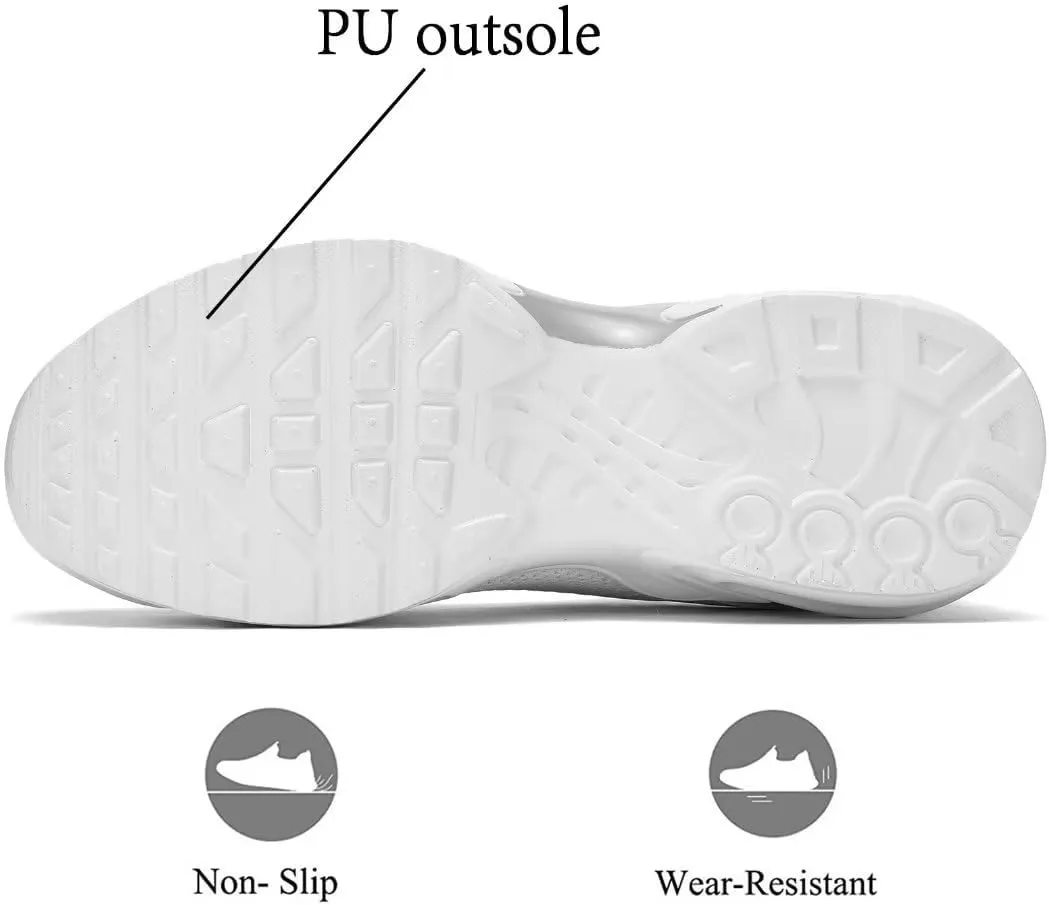 Men's Air Running Shoes Lightweight Breathable Walking Shoes Non Slip Fashion Sneakers Mesh Workout Casual Sports Shoes