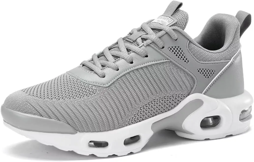 Men's Air Running Shoes Lightweight Breathable Walking Shoes Non Slip Fashion Sneakers Mesh Workout Casual Sports Shoes