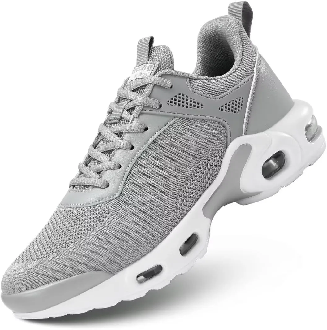 Men's Air Running Shoes Lightweight Breathable Walking Shoes Non Slip Fashion Sneakers Mesh Workout Casual Sports Shoes