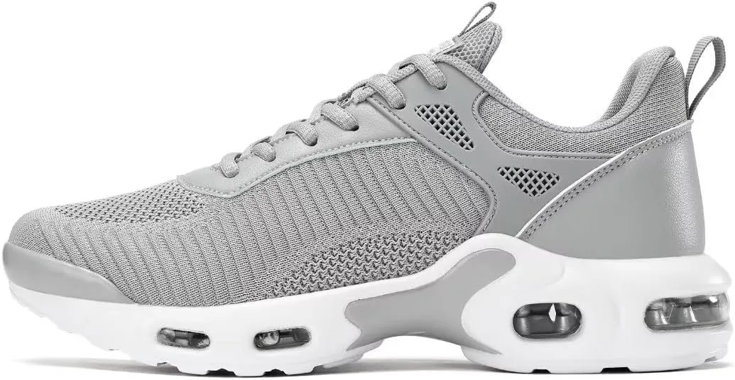 Men's Air Running Shoes Lightweight Breathable Walking Shoes Non Slip Fashion Sneakers Mesh Workout Casual Sports Shoes