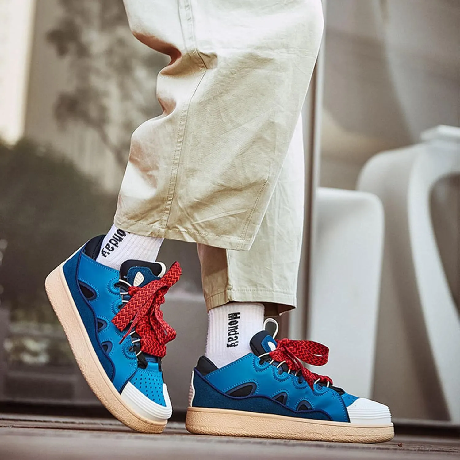 Men's and Women's Couple Trend Fashion Sneakers, Four Seasons Comfortable Wearable Slip-on Shoes, Street Style Shoes