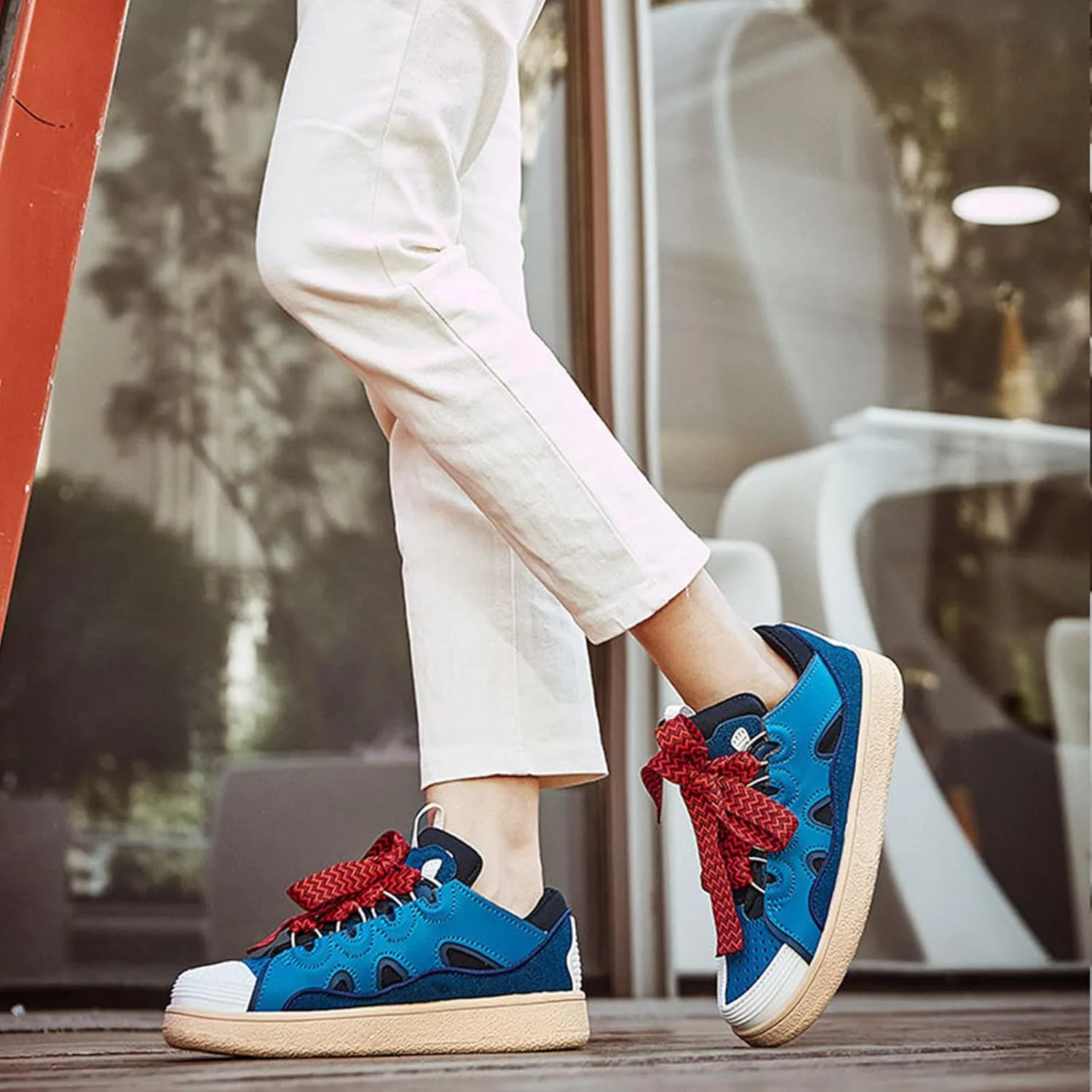 Men's and Women's Couple Trend Fashion Sneakers, Four Seasons Comfortable Wearable Slip-on Shoes, Street Style Shoes
