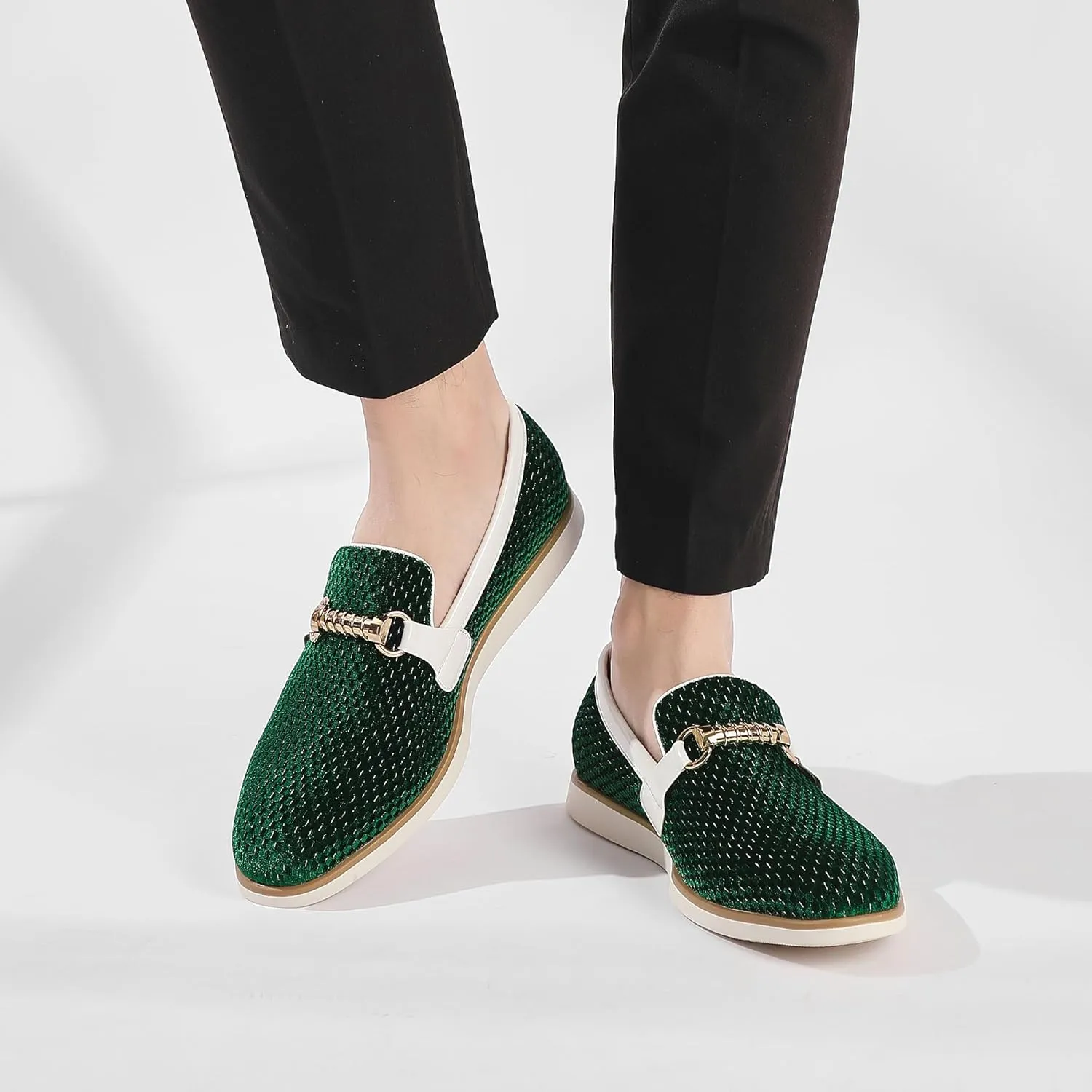 Men's Casual Loafers & Slip On Shoes Daily Commuting Comfortable Canvas Shoes Lightweight Non-Slip Walking Penny Shoes for Men