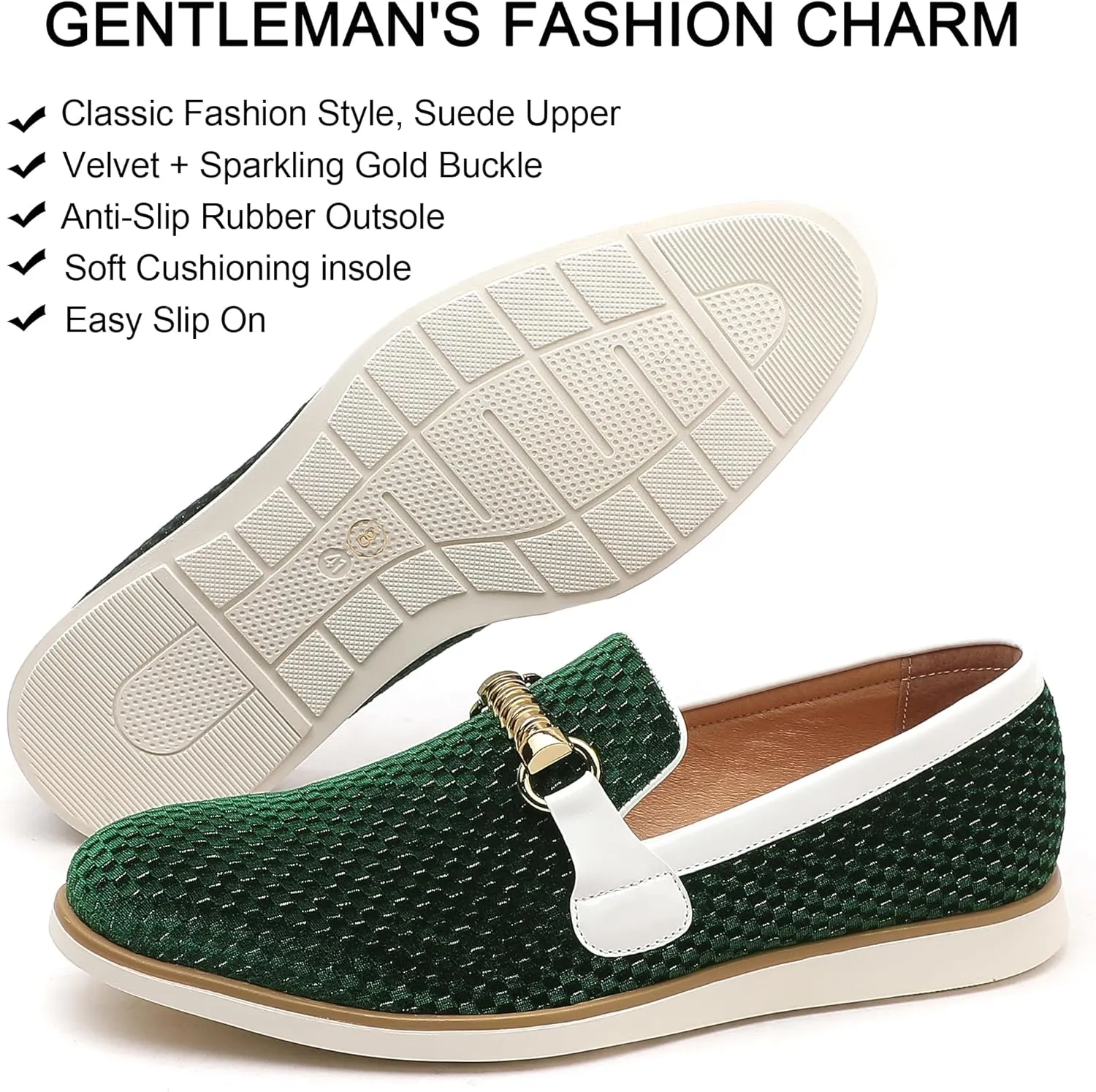 Men's Casual Loafers & Slip On Shoes Daily Commuting Comfortable Canvas Shoes Lightweight Non-Slip Walking Penny Shoes for Men