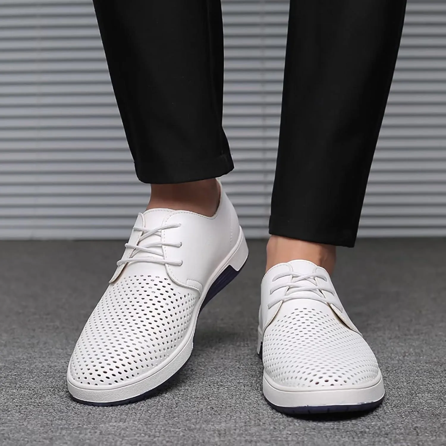Men's Casual Oxford Shoes Lace-up Dress Shoes Comfortable Fashion Sneakers