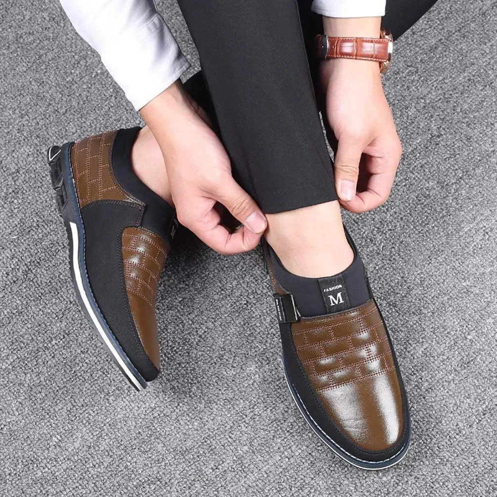 Men's Casual Shoes Driving Moccasin Slip on Shoes Classic Loafers Oxford Business for Male Busines Walking Office Dress Outdoor