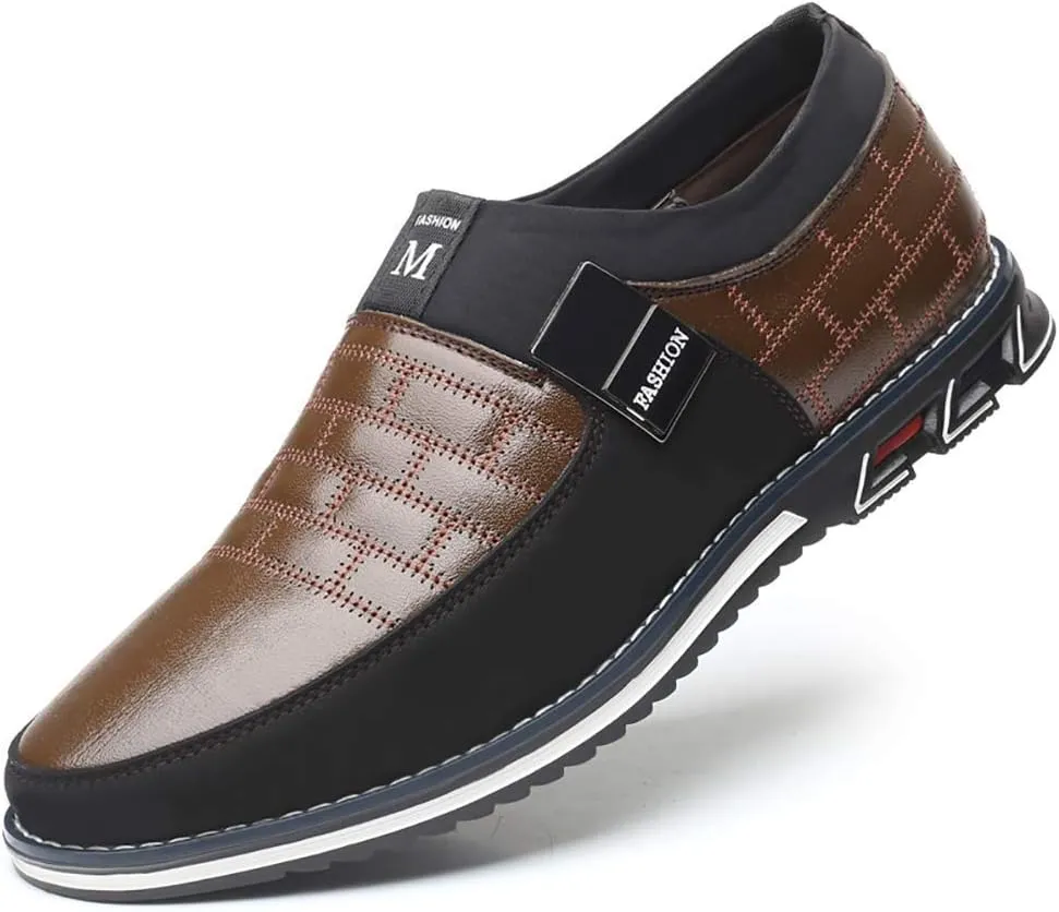 Men's Casual Shoes Driving Moccasin Slip on Shoes Classic Loafers Oxford Business for Male Busines Walking Office Dress Outdoor