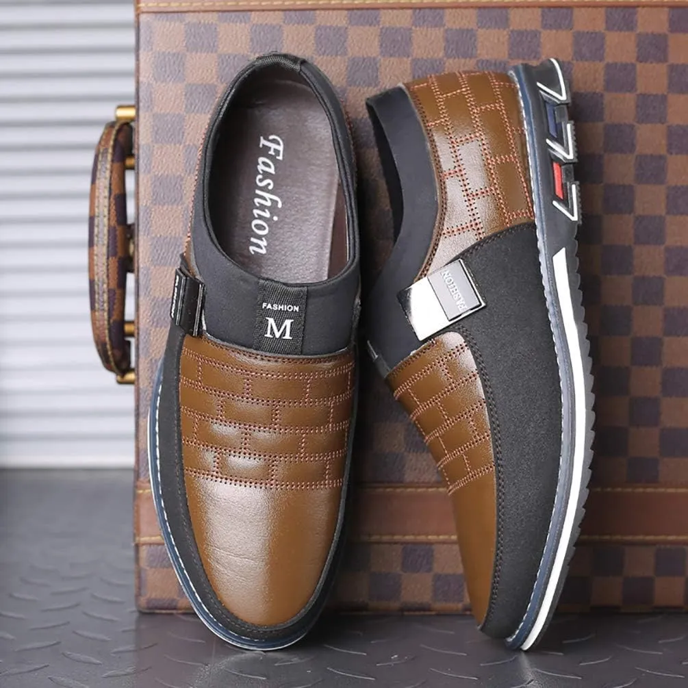 Men's Casual Shoes Driving Moccasin Slip on Shoes Classic Loafers Oxford Business for Male Busines Walking Office Dress Outdoor
