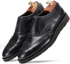 Mens Dress Shoes - Lightweight Handcrafted Full Grain Leather Loafers, Business Casual Shoes, Dress Shoes for Men, AirFlexLite