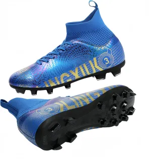 Men's Football Boots Spikes High Top Unisex Outdoor/Indoor Training Sneakers - Lawn Outdoor Youth Football Boots