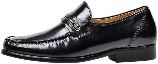 Men's Hands Free Slip On Walking Leather Shoes Loafers for Business Work & Daily Comfortable Breathable Hiking All-Terrain Ankle Boots Trekking