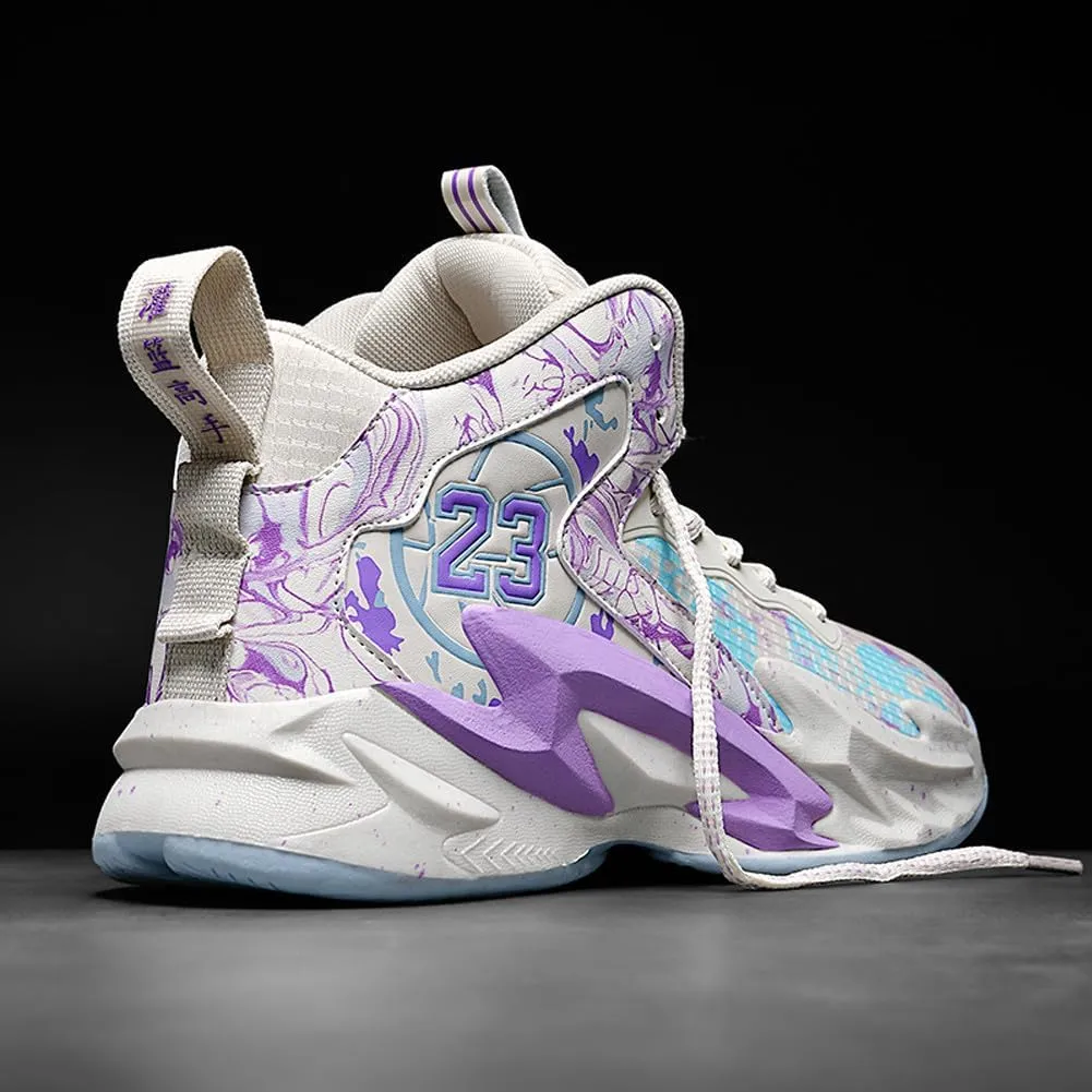 Men's High Top Basketball Shoes Outdoor Sports Running Tennis Sneakers