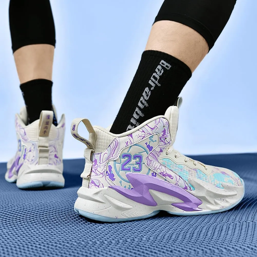 Men's High Top Basketball Shoes Outdoor Sports Running Tennis Sneakers