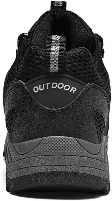 Men's Hiking Shoes Low-Top Trail Running Sneakers Breathable Mesh Travel Shoes Non-Slip Outdoor Trekking Boots