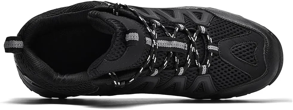 Men's Hiking Shoes Low-Top Trail Running Sneakers Breathable Mesh Travel Shoes Non-Slip Outdoor Trekking Boots