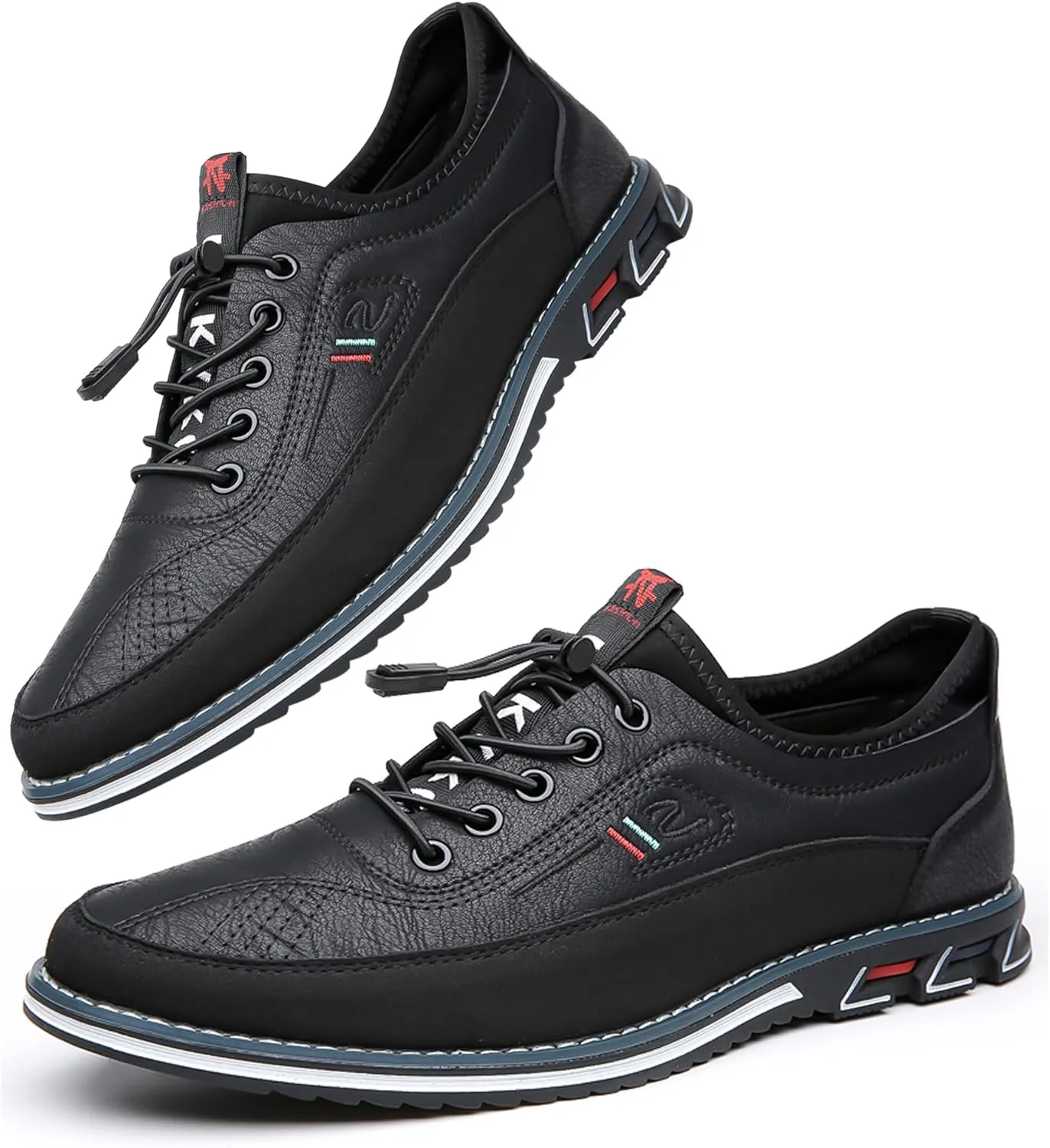 Men's Leather Casual Oxford Shoes Moccasin Driving Office Walking Loafers Lace Up Slip-On Business