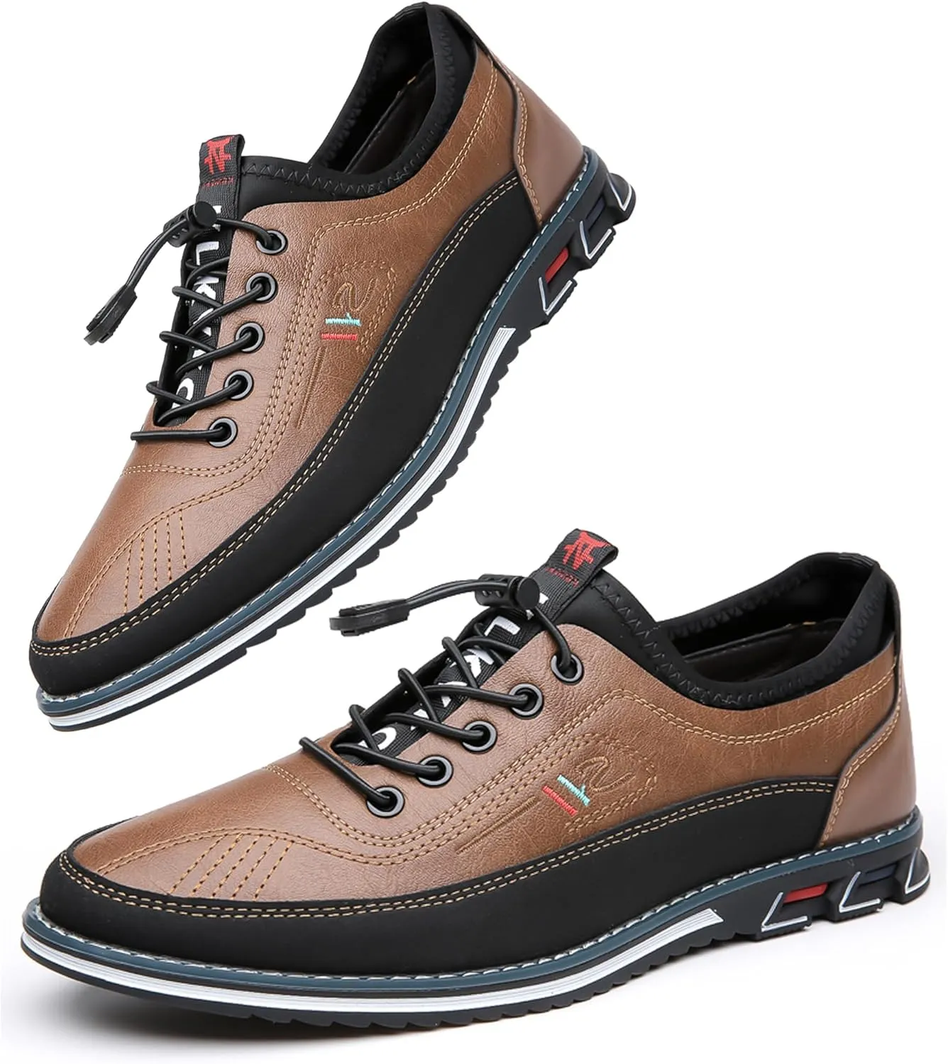 Men's Leather Casual Oxford Shoes Moccasin Driving Office Walking Loafers Lace Up Slip-On Business