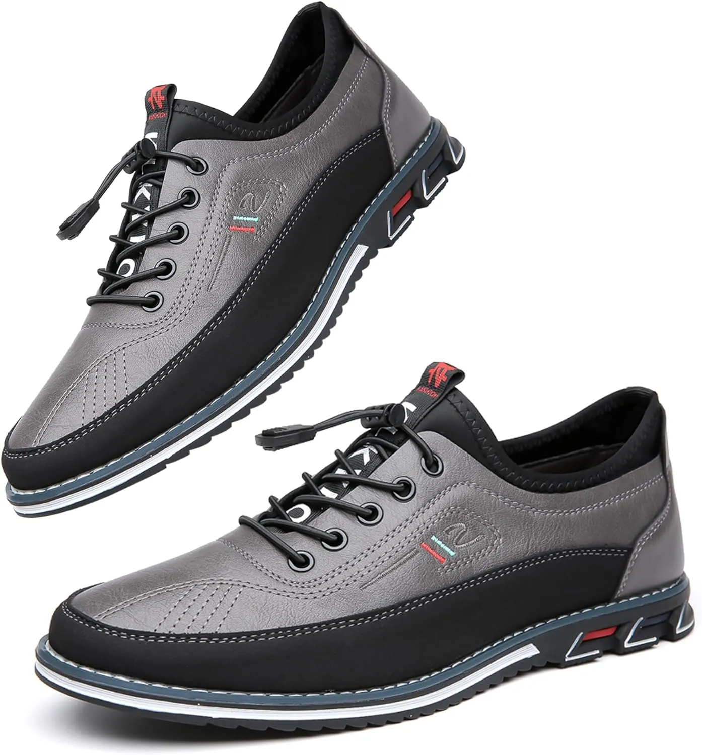 Men's Leather Casual Oxford Shoes Moccasin Driving Office Walking Loafers Lace Up Slip-On Business