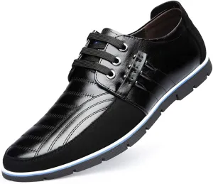 Men's Leather Shoes Loafers Casual Oxford Lace Up Business Classic Comfortable Driving Office Walking Moccasin British Fashion