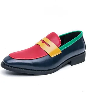 Men's Loafers Classic Business Formal Uniform Prom Casual Walking Oxford Leather Shoes