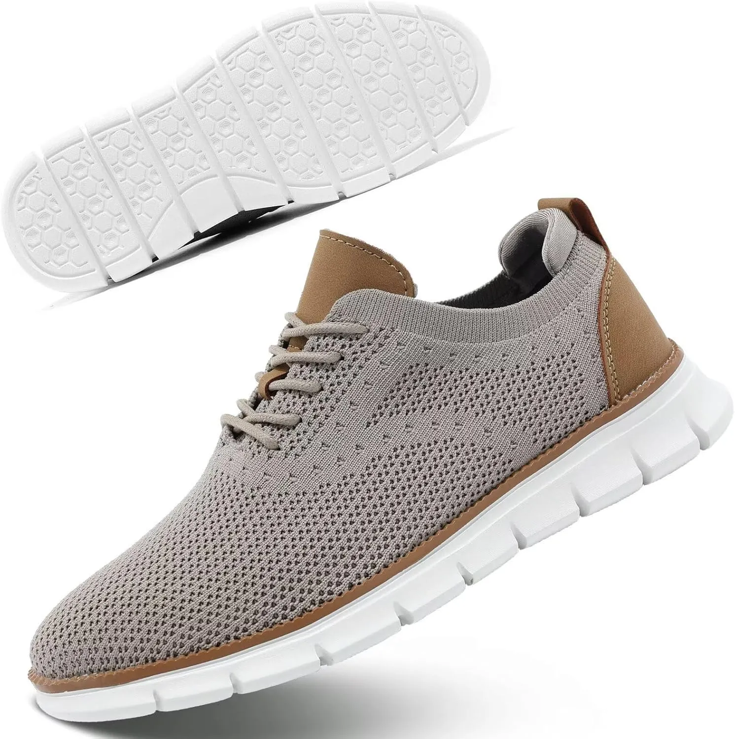 Men's Mesh Sneakers Oxfords Lace-Up Lightweight Casual Walking Shoes Dress Shoes Fashion Sneakers Walking Shoes