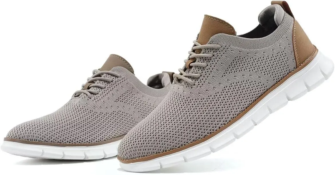 Men's Mesh Sneakers Oxfords Lace-Up Lightweight Casual Walking Shoes Dress Shoes Fashion Sneakers Walking Shoes