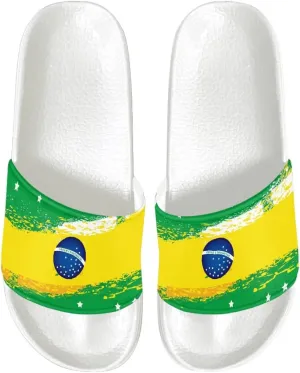 Mens Open Toe Sport Sandals Non-Slip Cozy Shower Shoes Comfortable Peep Toe Slide Sandals Single Band Plain Ultimate Comfort Slippers for Summer