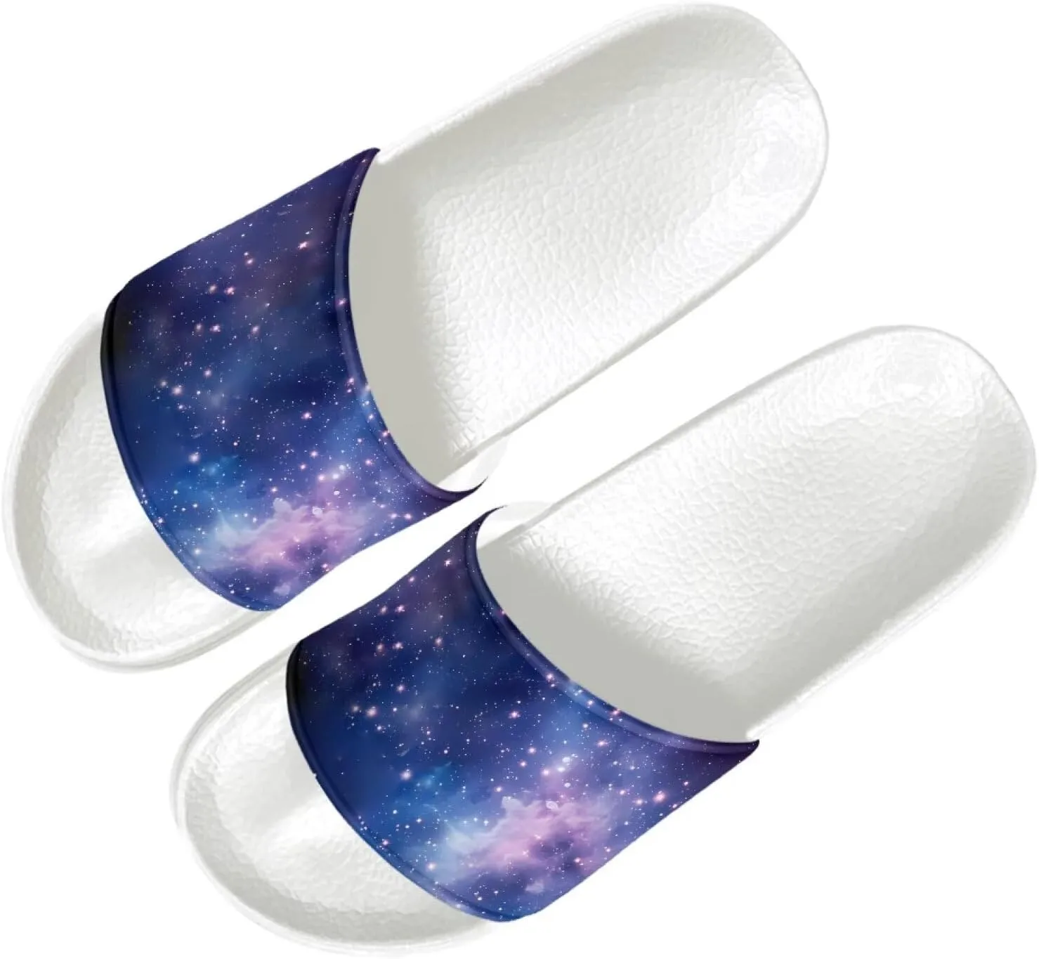 Mens Open Toe Sport Sandals Non-Slip Cozy Shower Shoes Comfortable Peep Toe Slide Sandals Single Band Plain Ultimate Comfort Slippers for Summer