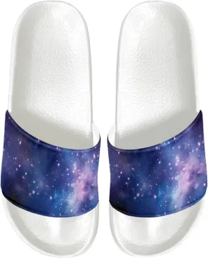 Mens Open Toe Sport Sandals Non-Slip Cozy Shower Shoes Comfortable Peep Toe Slide Sandals Single Band Plain Ultimate Comfort Slippers for Summer