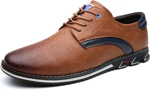Men's Oxford Casual Dress Shoes Classic Tuxedo Lace-up Lightweight Formal Loafers