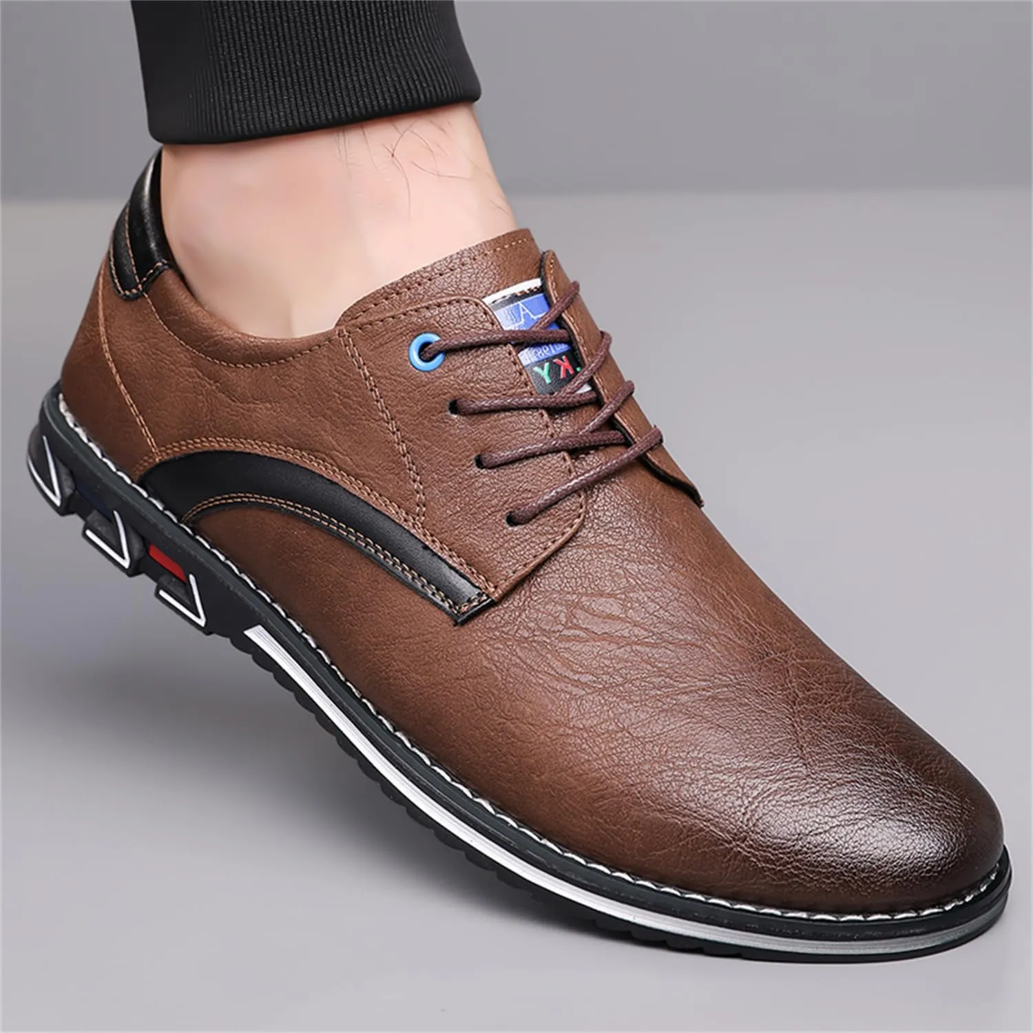 Men's Oxford Casual Dress Shoes Classic Tuxedo Lace-up Lightweight Formal Loafers