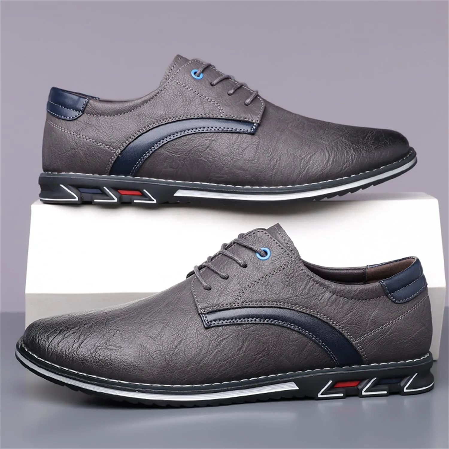 Men's Oxford Casual Dress Shoes Classic Tuxedo Lace-up Lightweight Formal Loafers