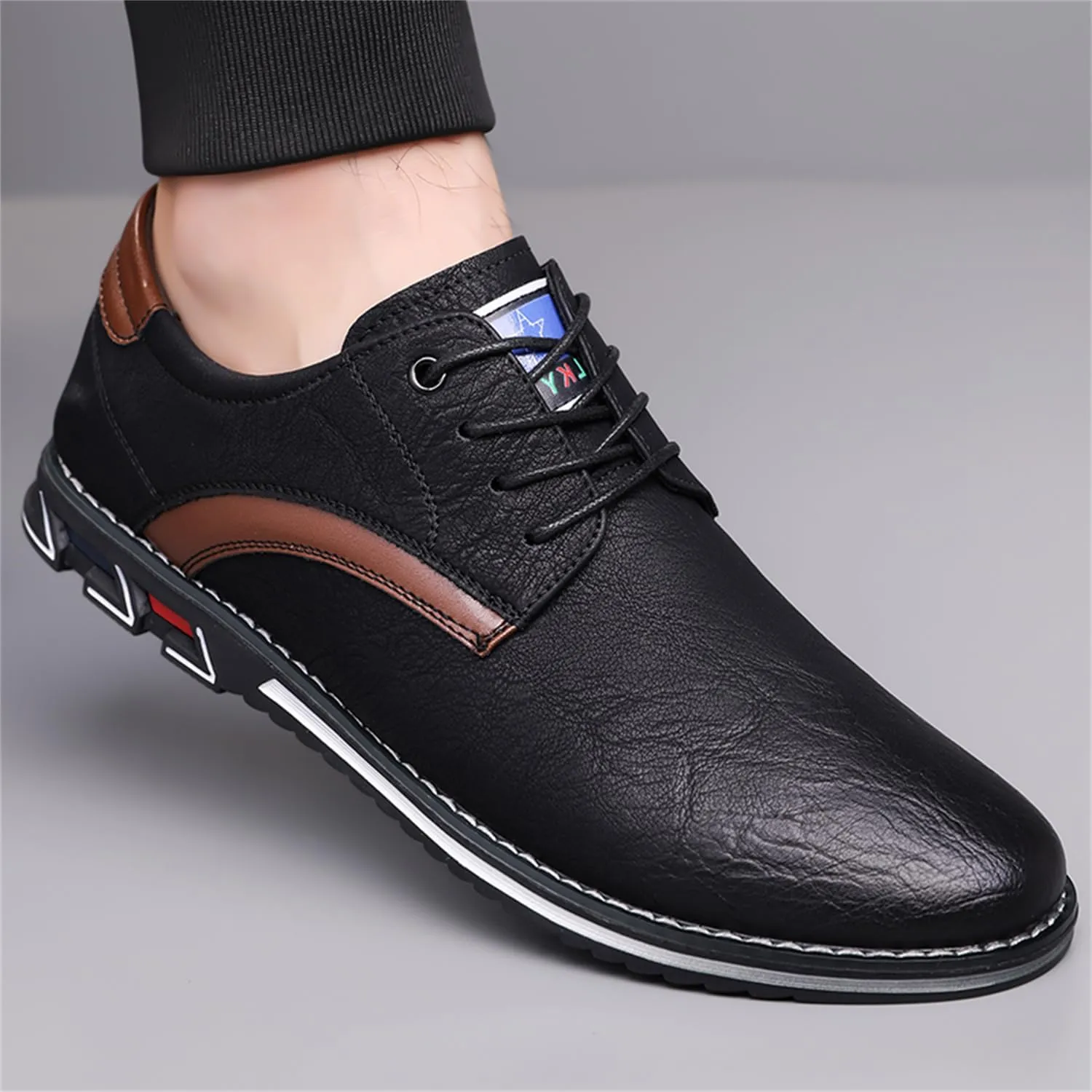 Men's Oxford Casual Dress Shoes Classic Tuxedo Lace-up Lightweight Formal Loafers