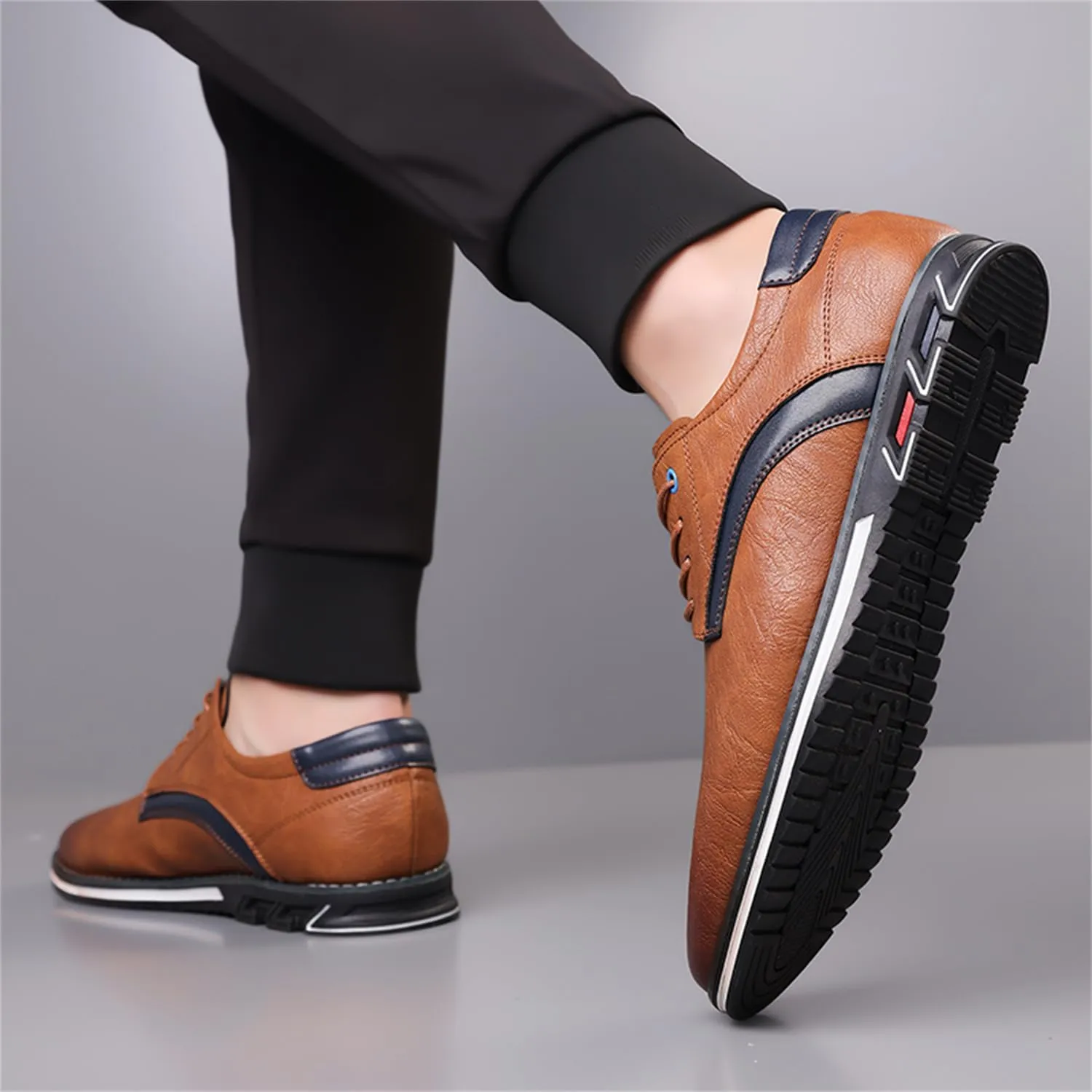 Men's Oxford Casual Dress Shoes Classic Tuxedo Lace-up Lightweight Formal Loafers